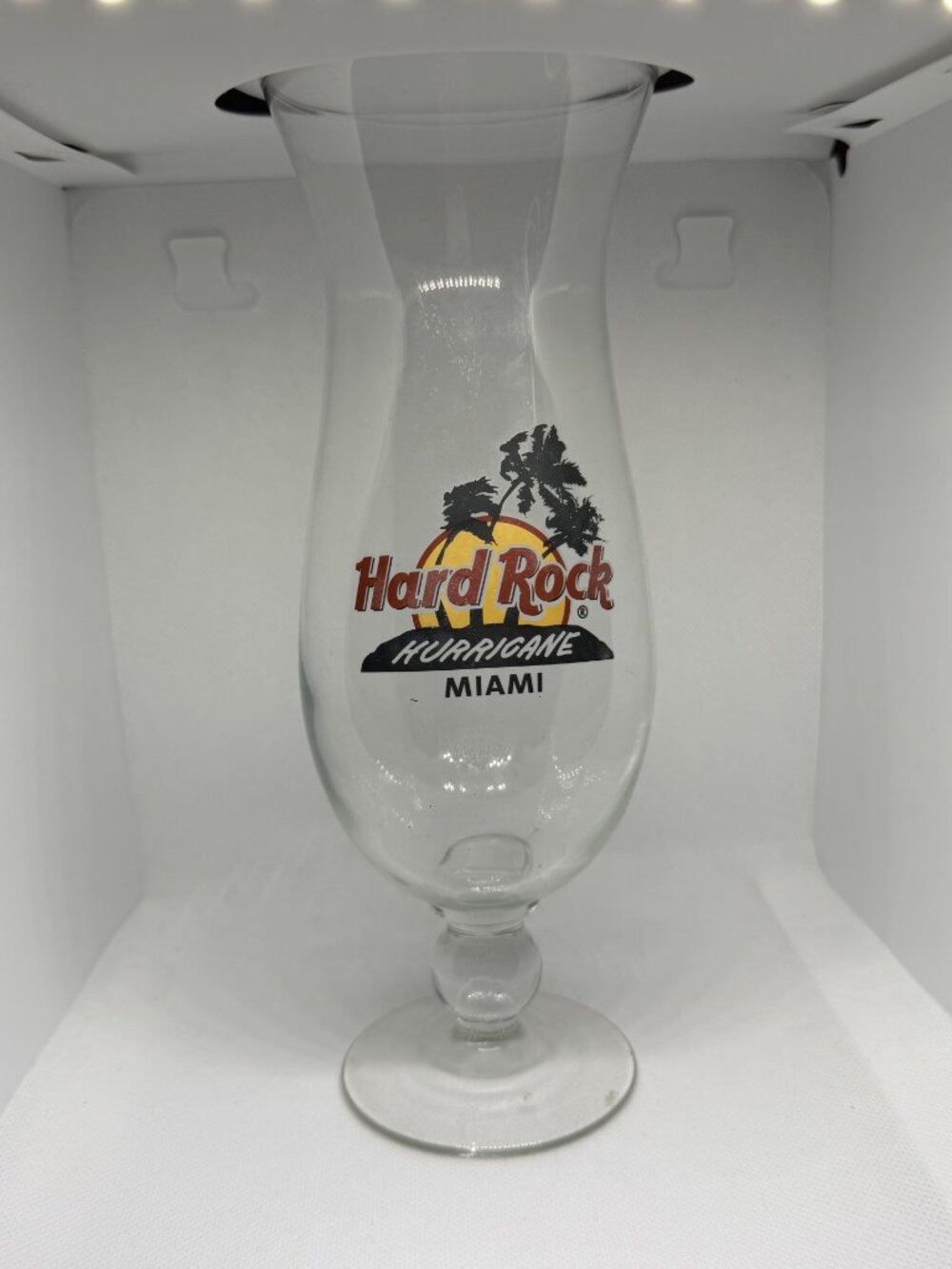 Hard Rock Cafe Hurricane Miami Vintage Hurricane Glass Souvenir